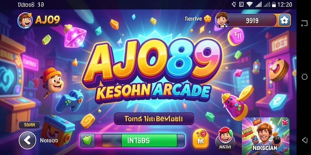 Screenshot AJO89 menampilkan momen seru dalam gameplay Arcade yang dinamis.