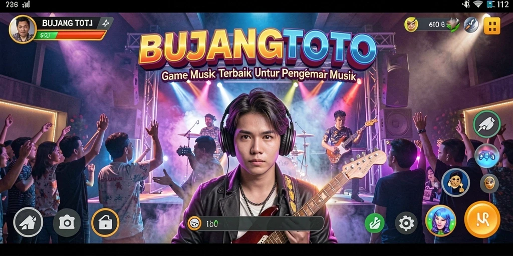 Tampilan seru gameplay musik di BUJANGTOTO.