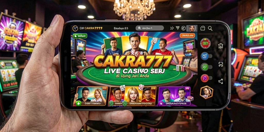Screenshot menunjukkan gameplay menarik dari Live Casino CAKRA777.