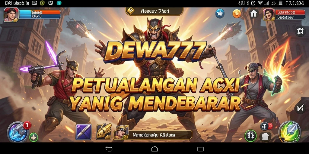 Tampilan gameplay mendebarkan DEWA777 dengan aksi intens.