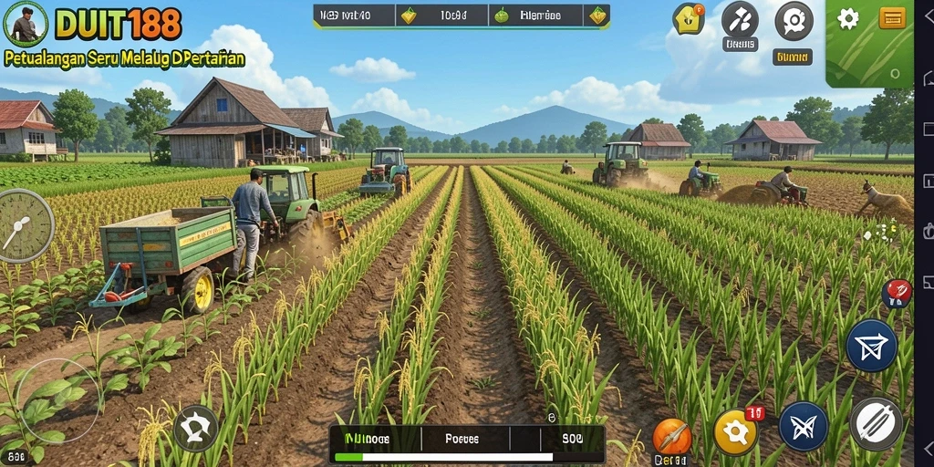 Tampilan gameplay menarik dari DUIT188 saat merawat tanaman.
