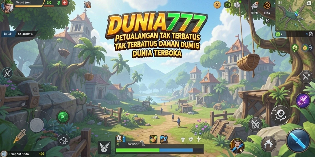 Tampilan gameplay DUNIA777 yang memukau dalam dunia terbuka.