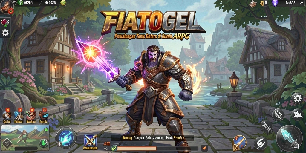Tampilan gameplay menarik dalam petualangan ARPG FIATOGEL.