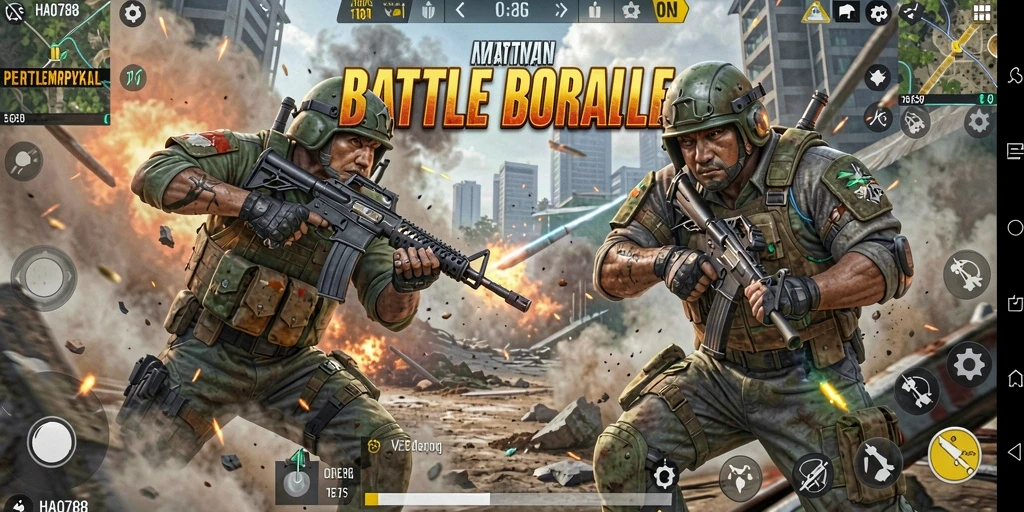 Gameplay seru dalam pertempuran Battle Royale HAO788.