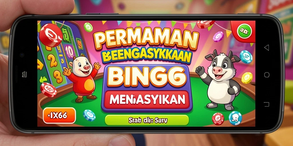 Tangkapan layar gameplay dari aplikasi Bingo IDX66 yang menyenangkan.