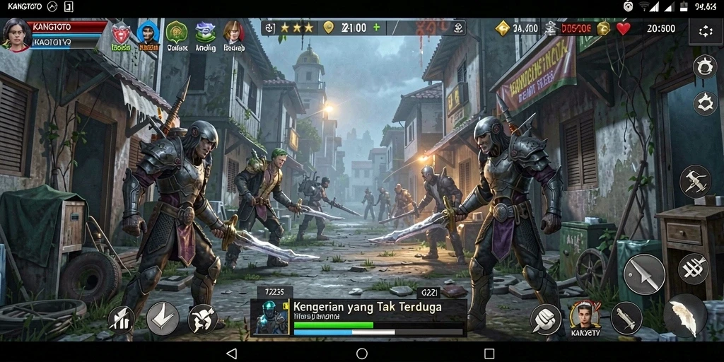 Tampilan menyeramkan dari gameplay KANGTOTO yang memukau.