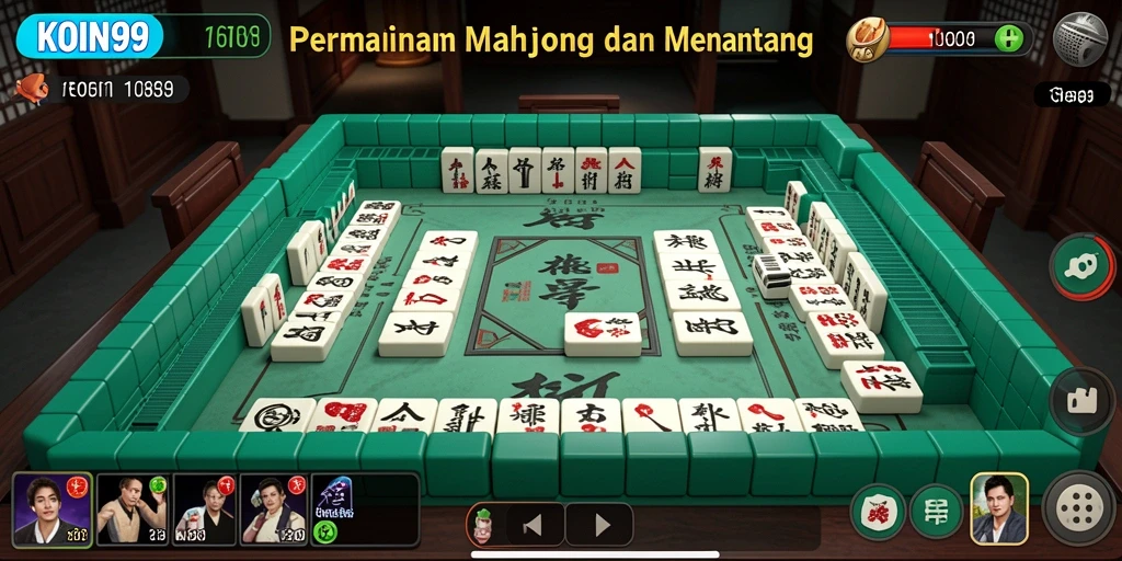 Tampilan gameplay <strong>KOIN99</strong> yang menarik dalam permainan Mahjong.