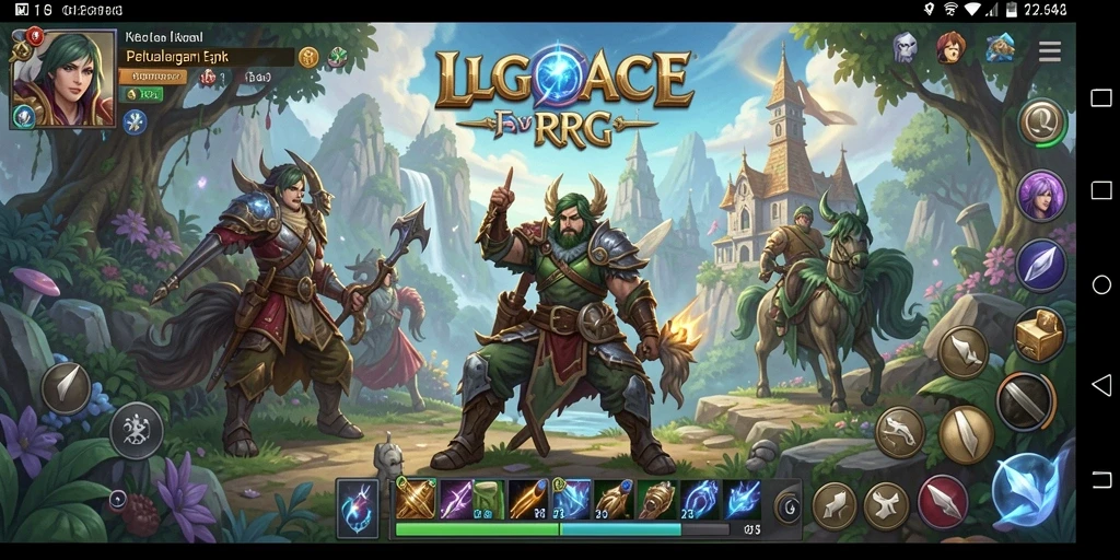 Tampilan gameplay menyenangkan dalam LGOACE dengan aksi RPG yang mendebarkan.
