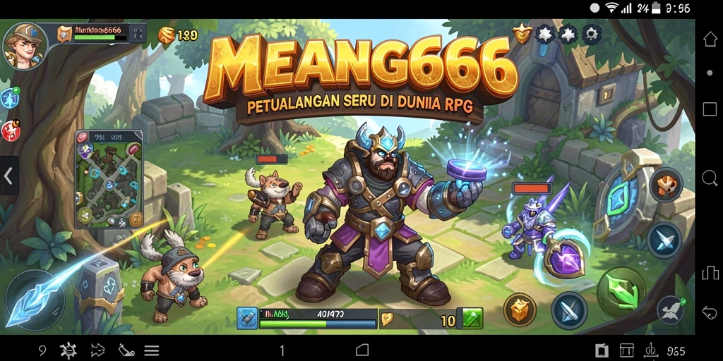 Tampilan aksi seru dari permainan RPG MENANG666.