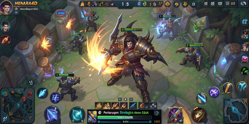 Tampilan gameplay menarik dalam MENARA4D yang penuh strategi.