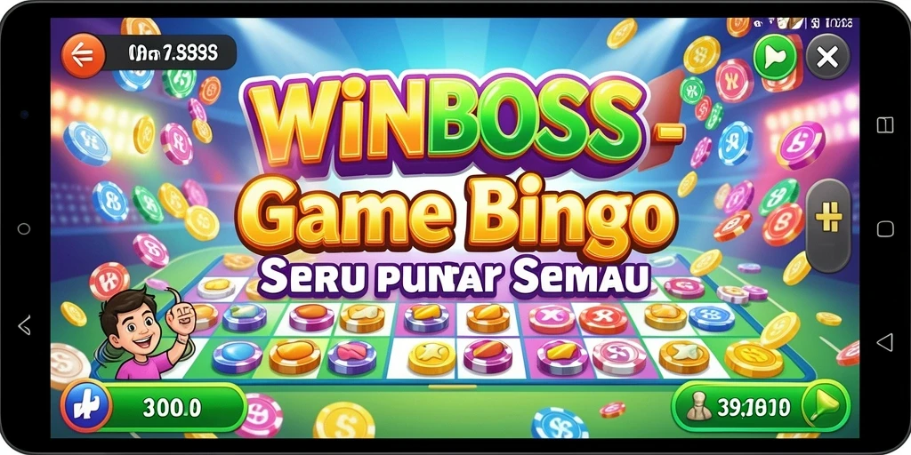 Tampilan screenshot menunjukkan keseruan bermain Bingo di WINBOSS.